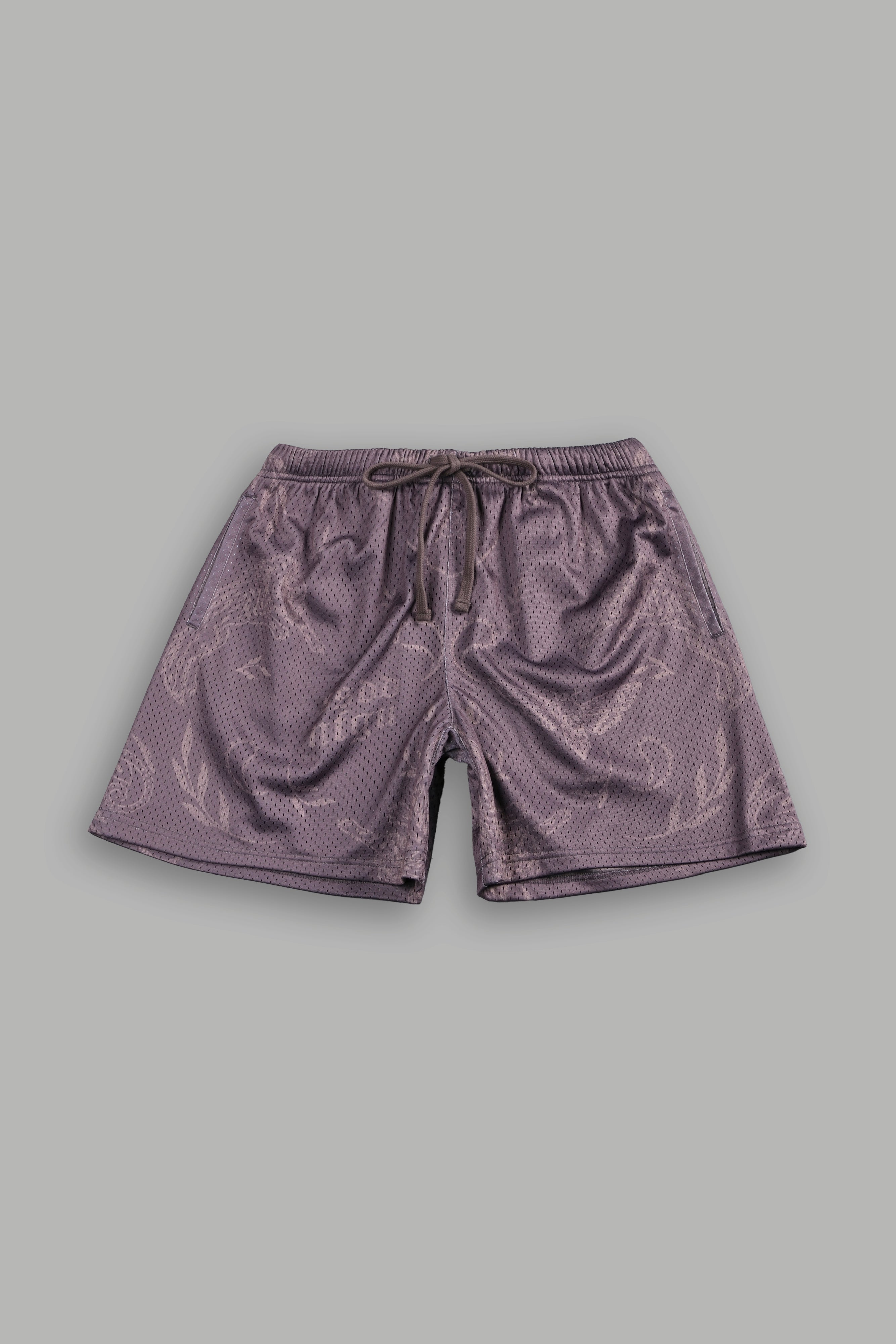 Just Look Up Mesh Shorts in Mauve
