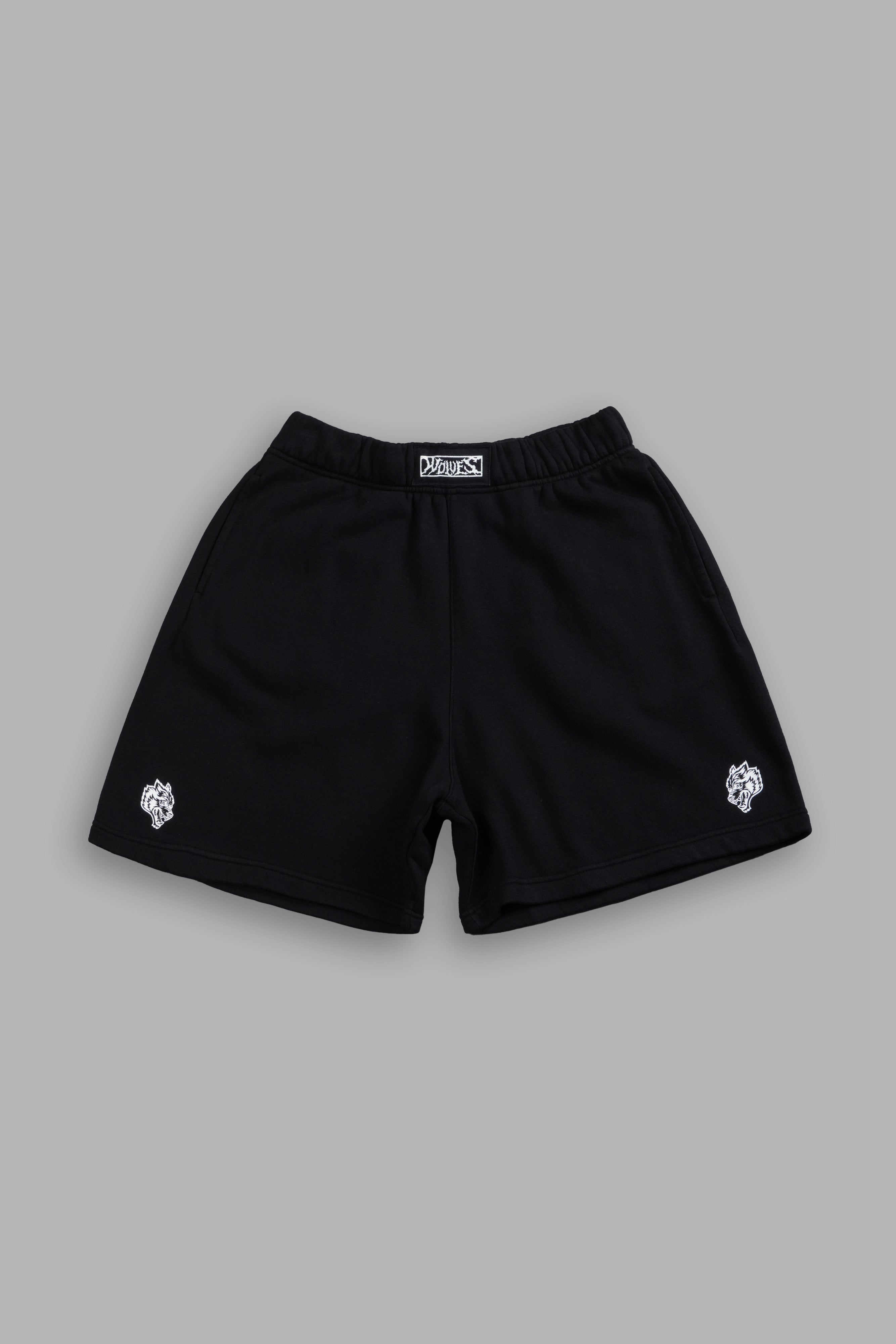Box Patch Dual Post Lounge Sweat Shorts V2 in Black – DarcSport