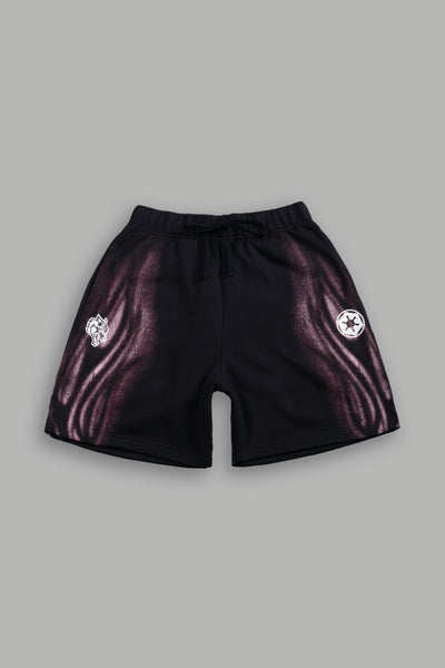 Dark Flame Oversized Post Lounge Sweat Shorts in Black – DarcSport