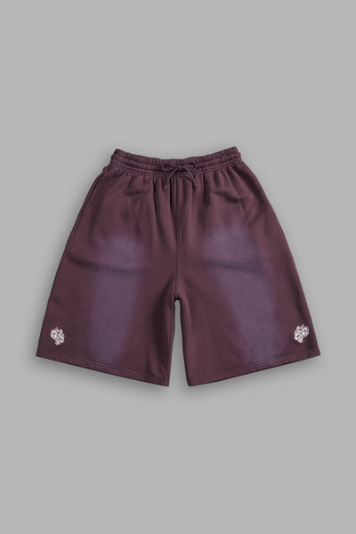Dual Oversized Osiris Sweat Shorts in Darc Purple Sun Fade – DarcSport
