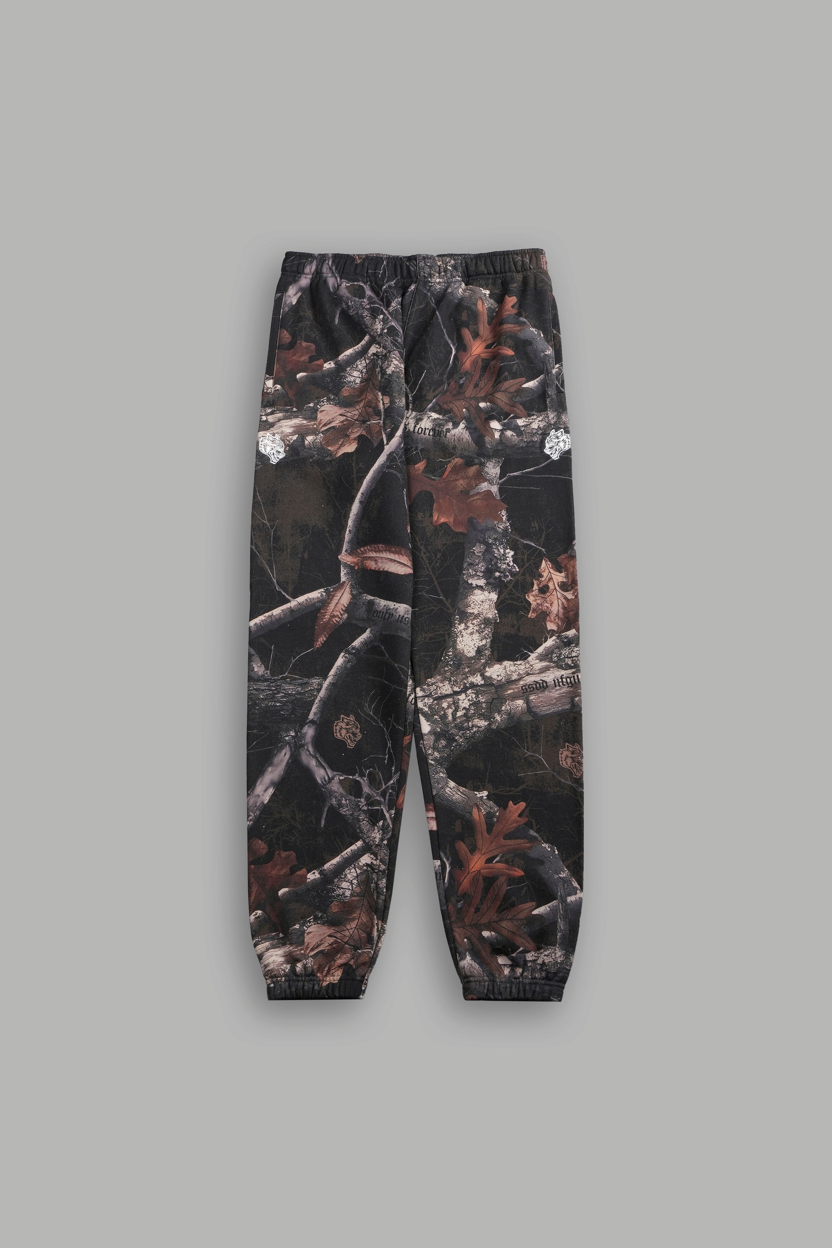 Dual Post Lounge Sweats in Darc Brown Woodland Camo