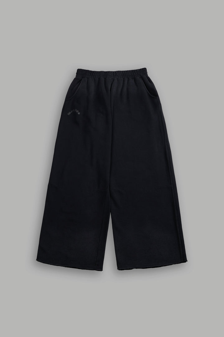Darc Wandering Moaty Sweat Pants in Black Drift Wash