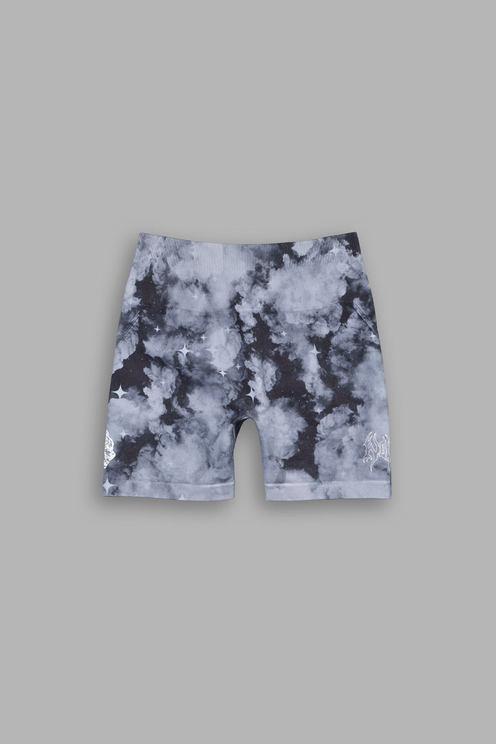 Hesh Everson Seamless "Huxley" Shorts in Nirvana Gray Starry Clouds