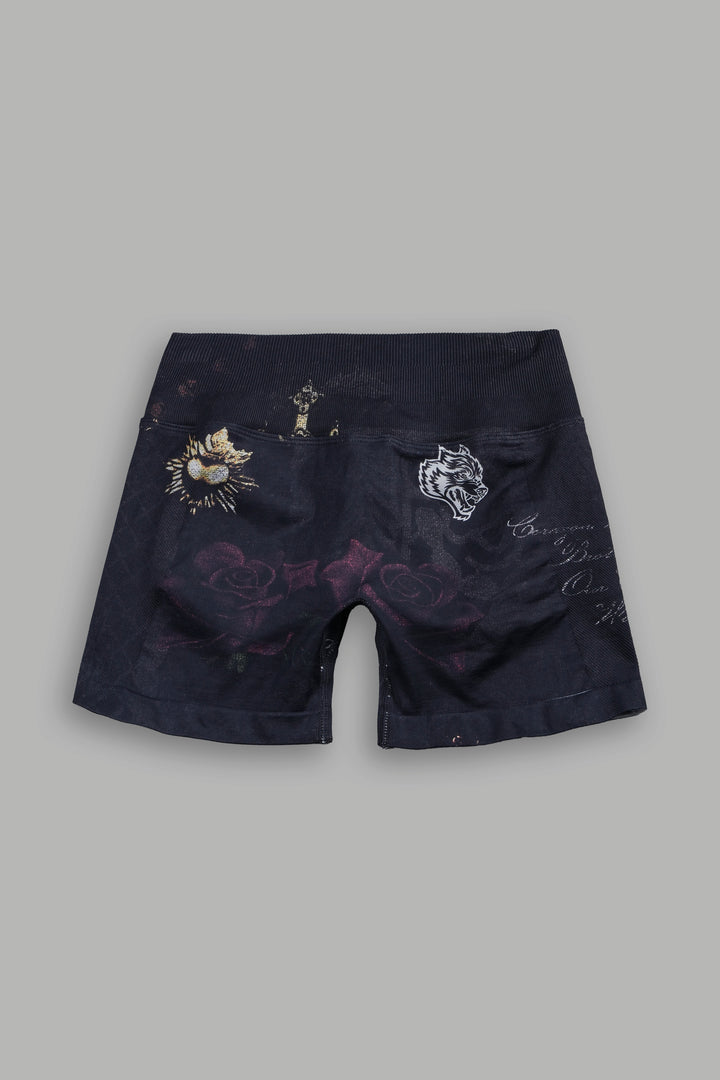 Wolves Pyramid Evey Seamless Short In Midnight Sorrow