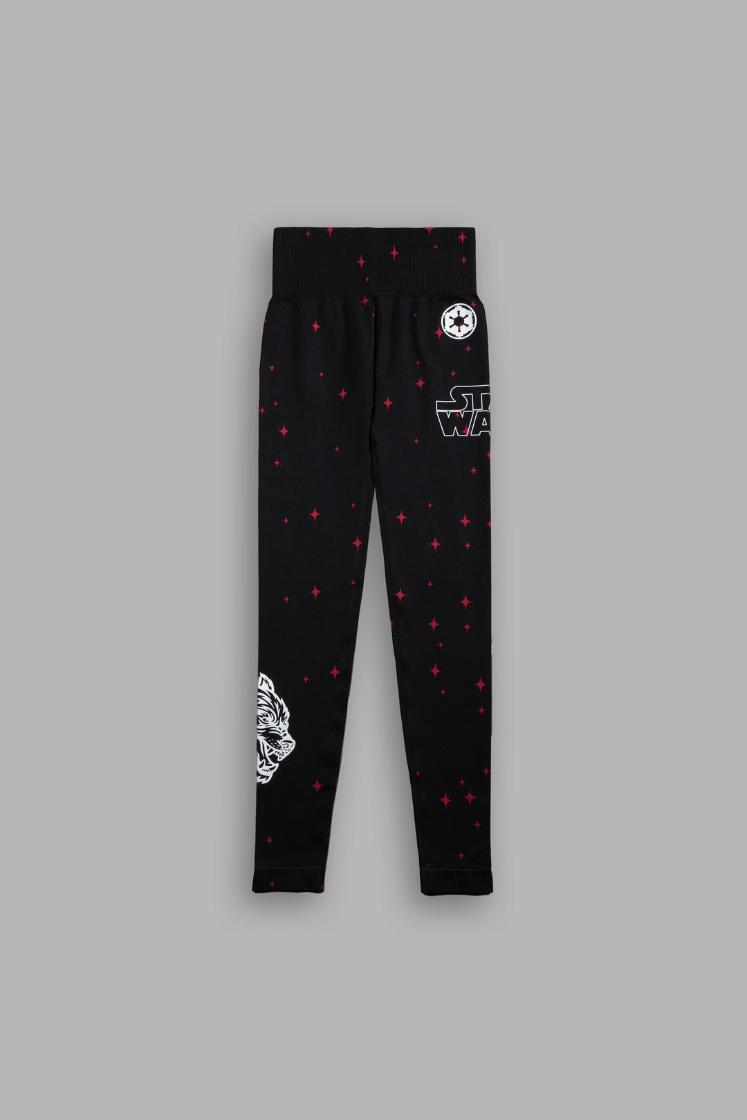 The Power "Everson Seamless" Scrunch Leggings in Black/Red Starry Night