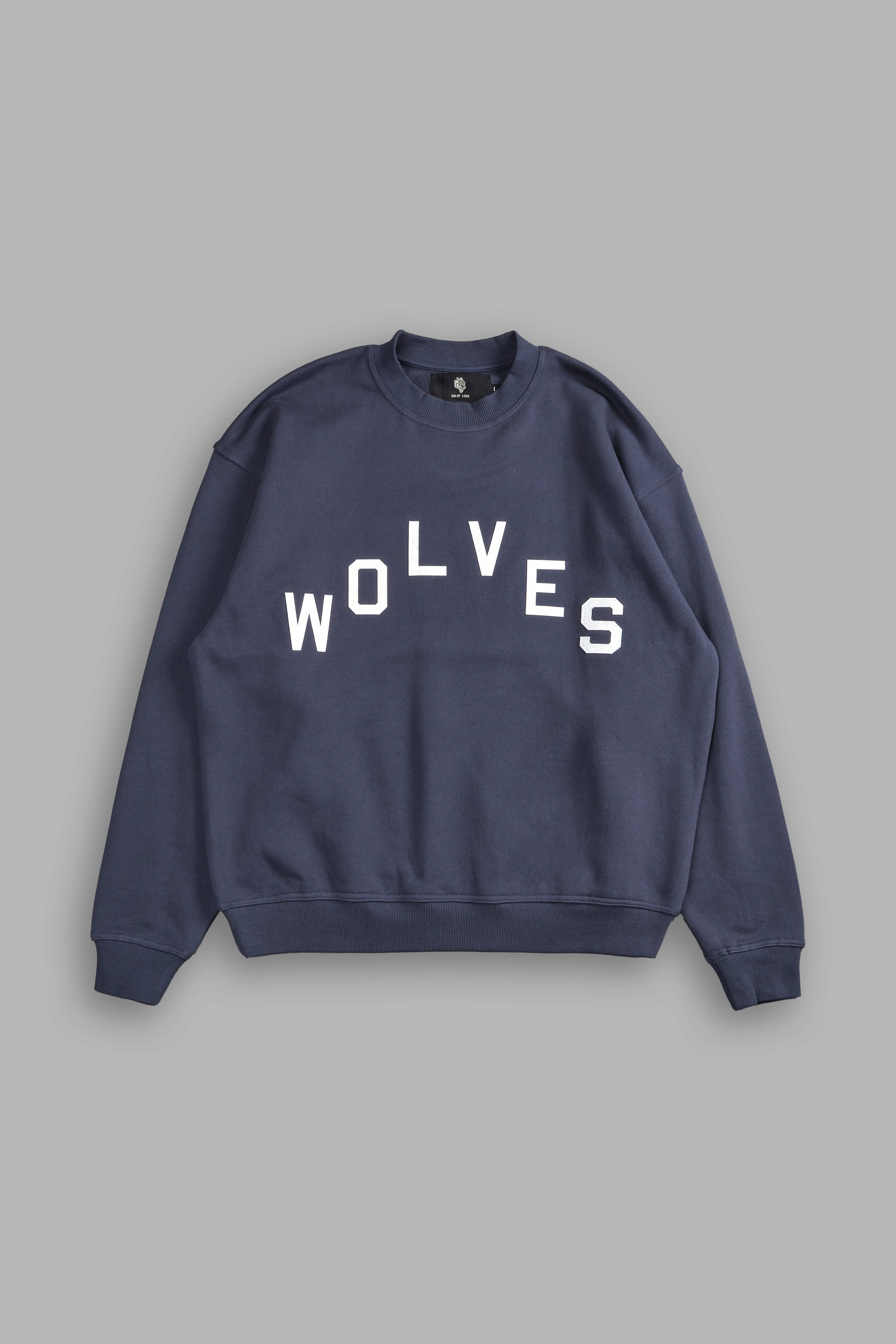 Wolves Pyramid London Crewneck in Midnight Blue