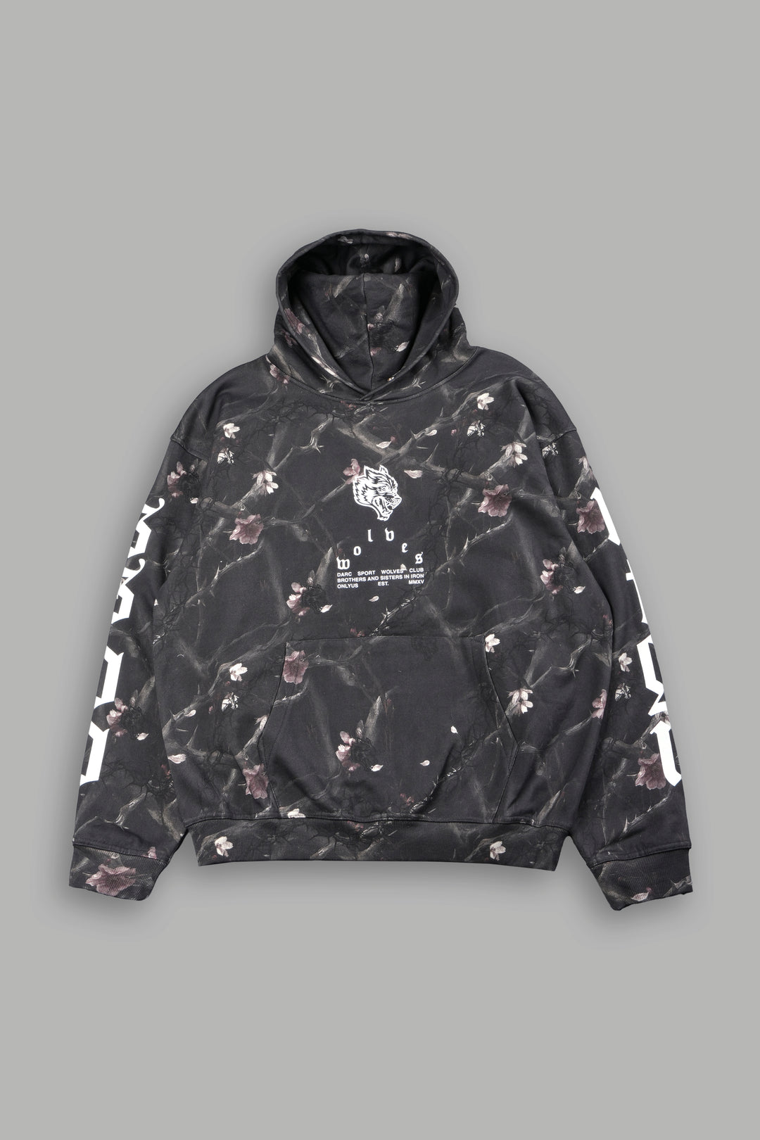 Big Wolf Head Pierce Hoodie In All Of Us Camo