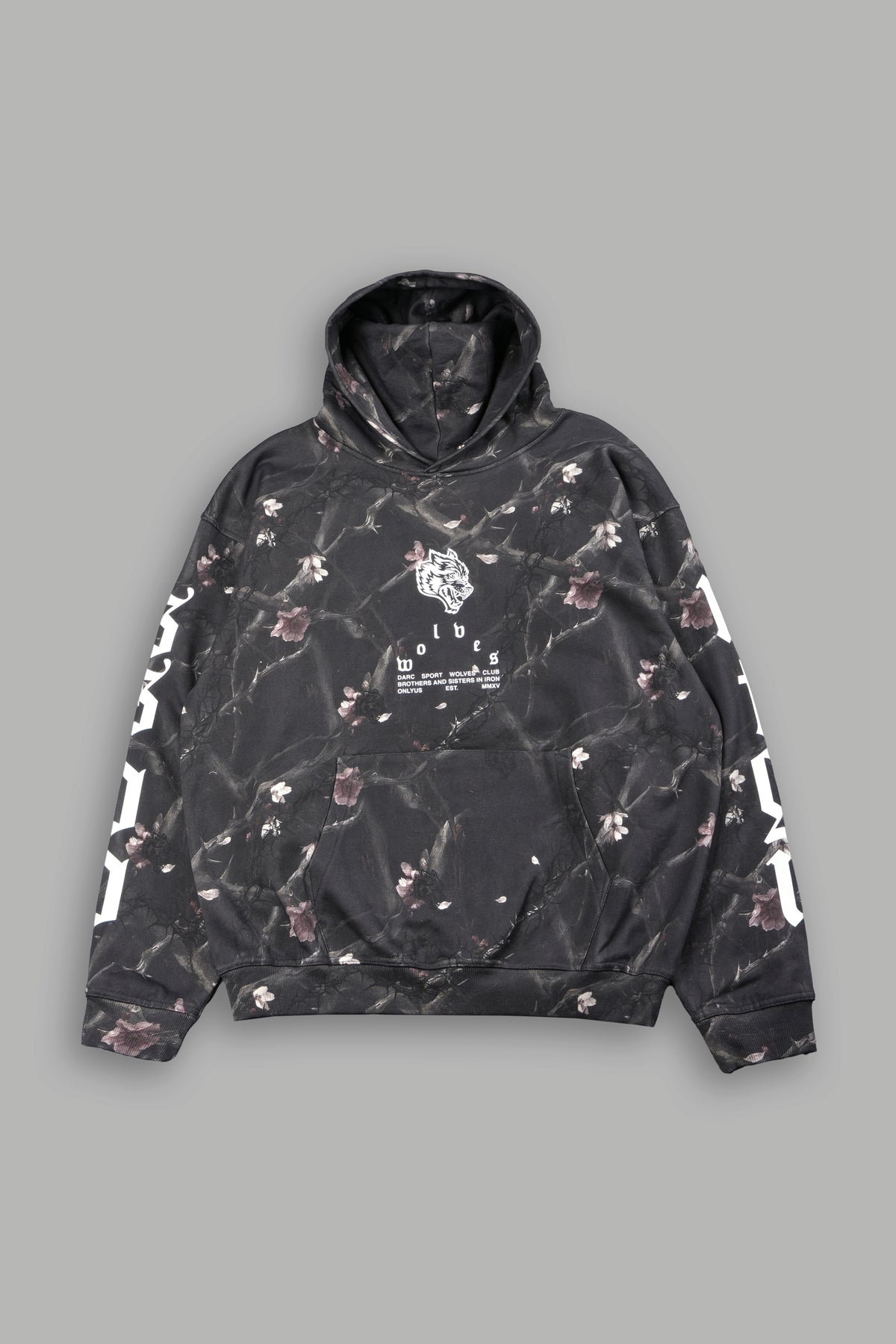Big Wolf Head Pierce Hoodie In All Of Us Camo