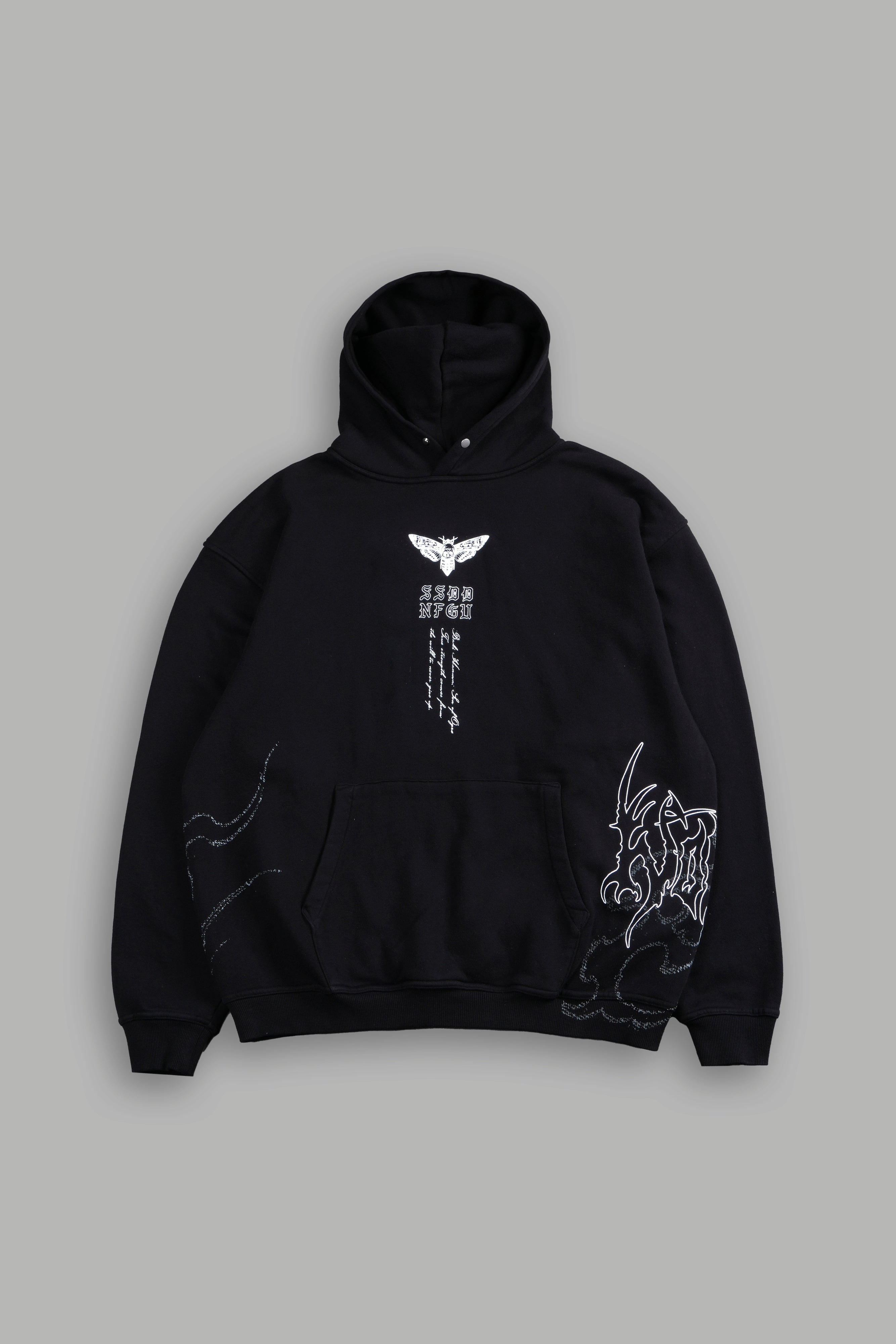 Yujiro Hanma "Pierce" Hoodie in Black