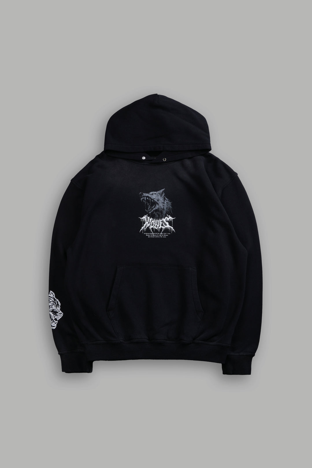 Fenrir Storm "Pierce" Hoodie in Black Drift Wash