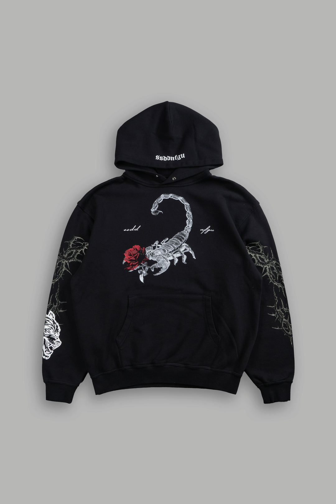 Scorpion Rose "Pierce" Hoodie in Black