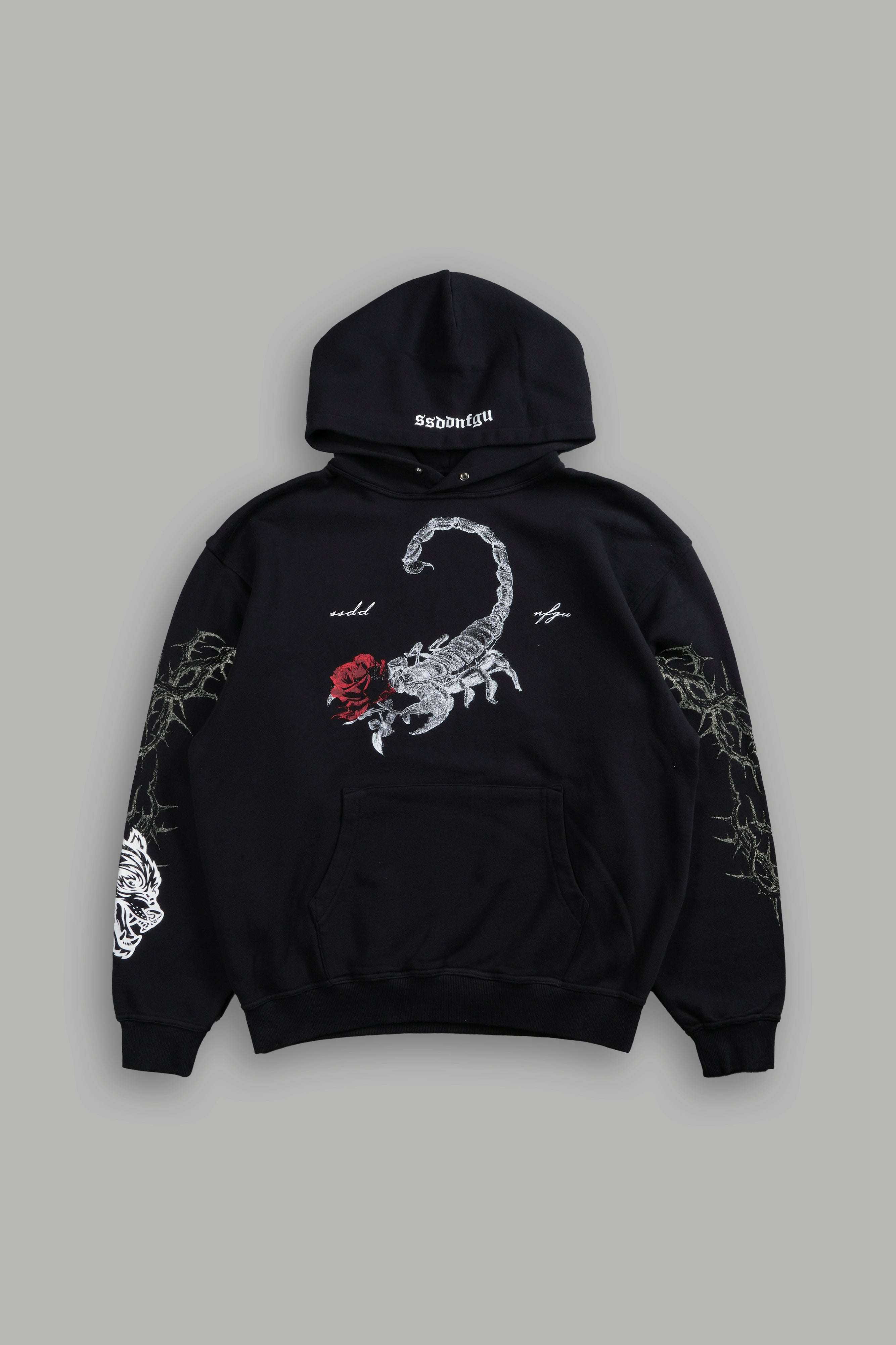 Scorpion Rose "Pierce" Hoodie in Black