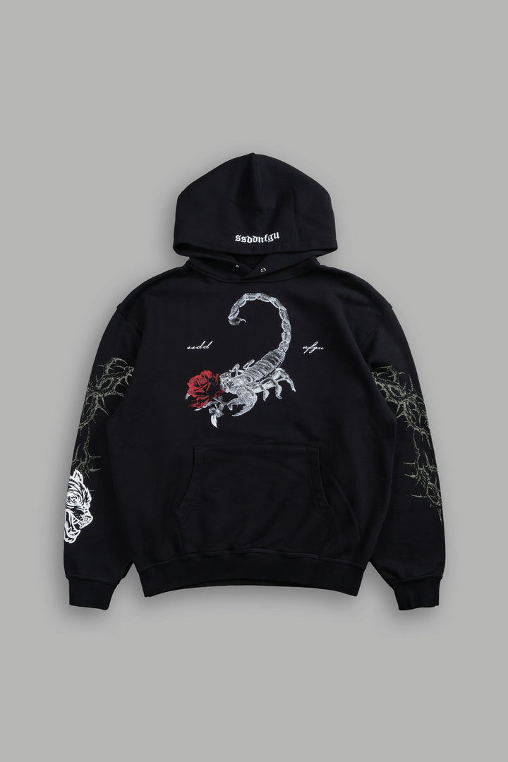 Scorpion Rose "Pierce" Hoodie in Black