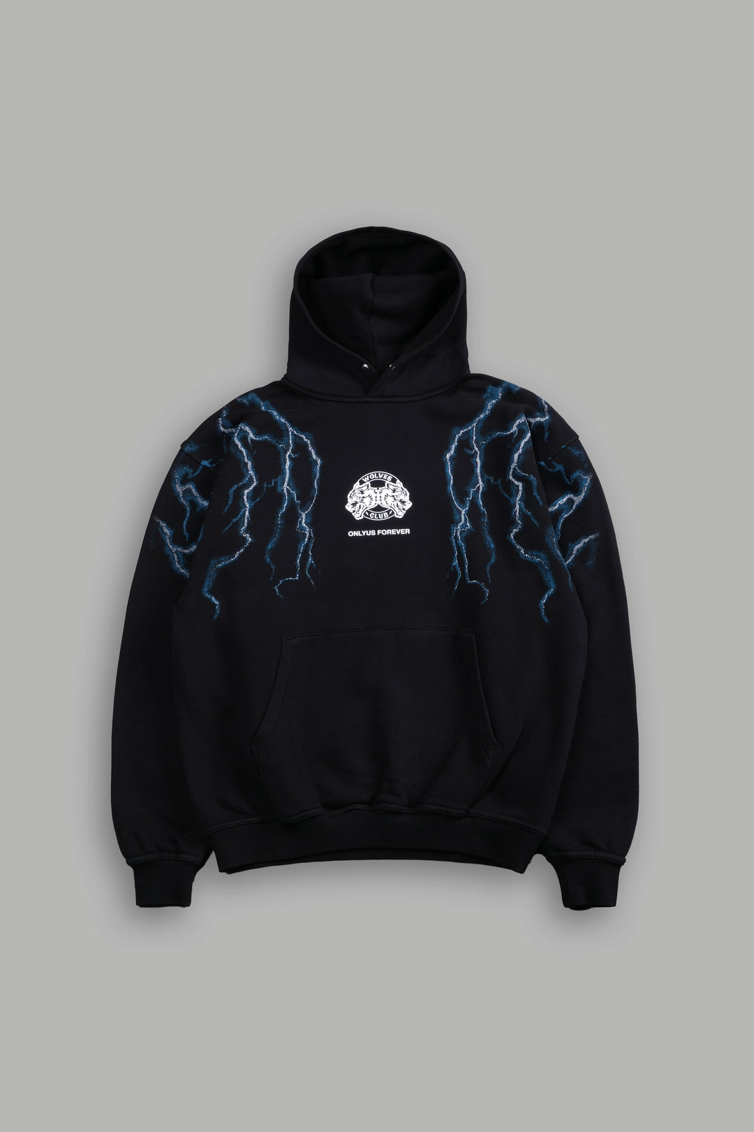 Lightning Strike Unisex "Pierce" Hoodie in Black