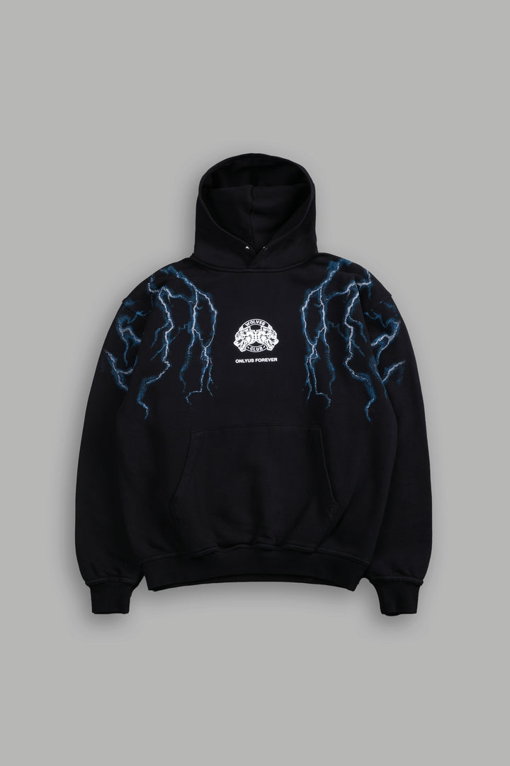 Lightning Strike Unisex "Pierce" Hoodie in Black