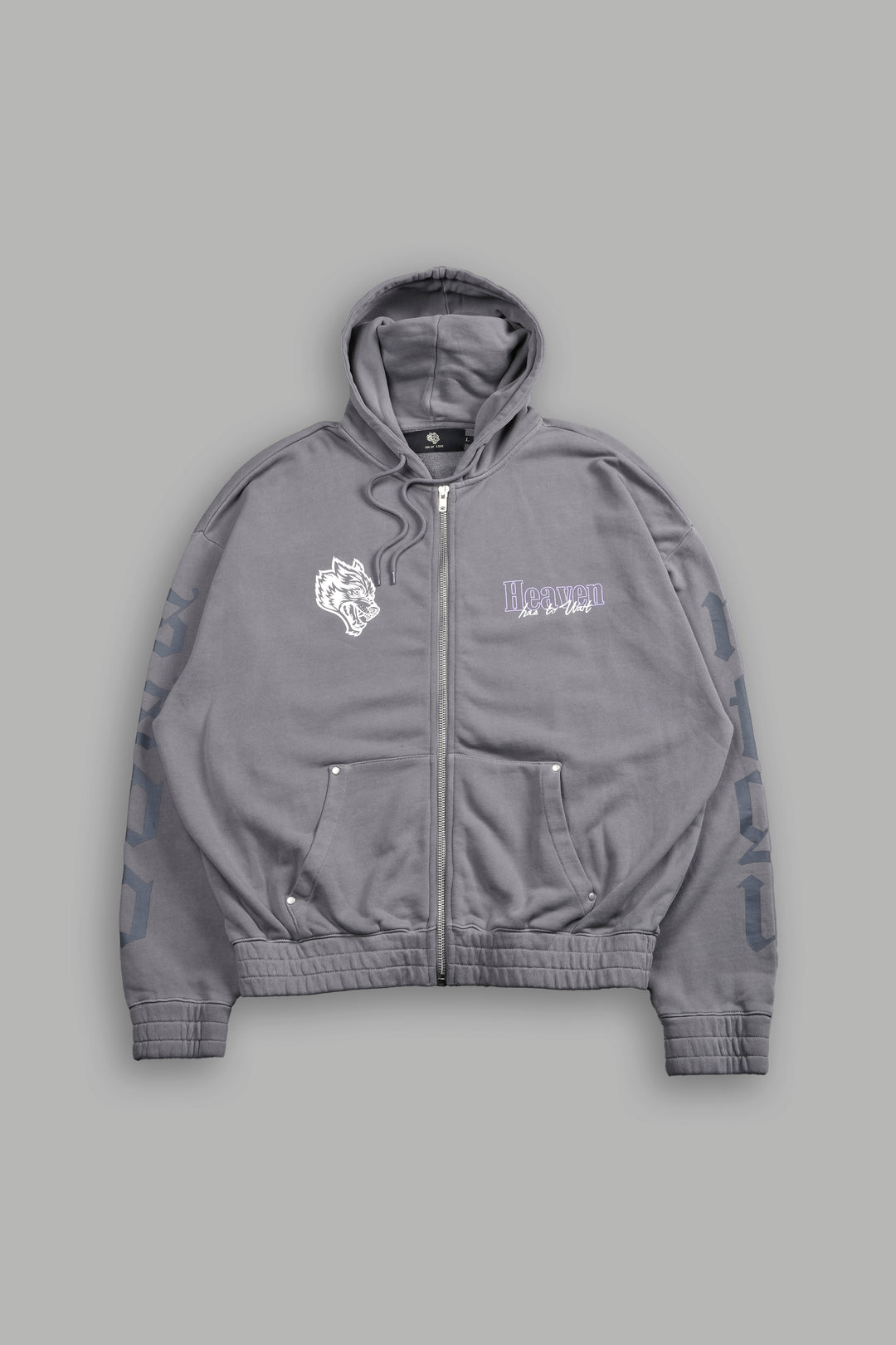 Ultimate Frontier Rivet "Chambers" Zip Hoodie in Dove Gray