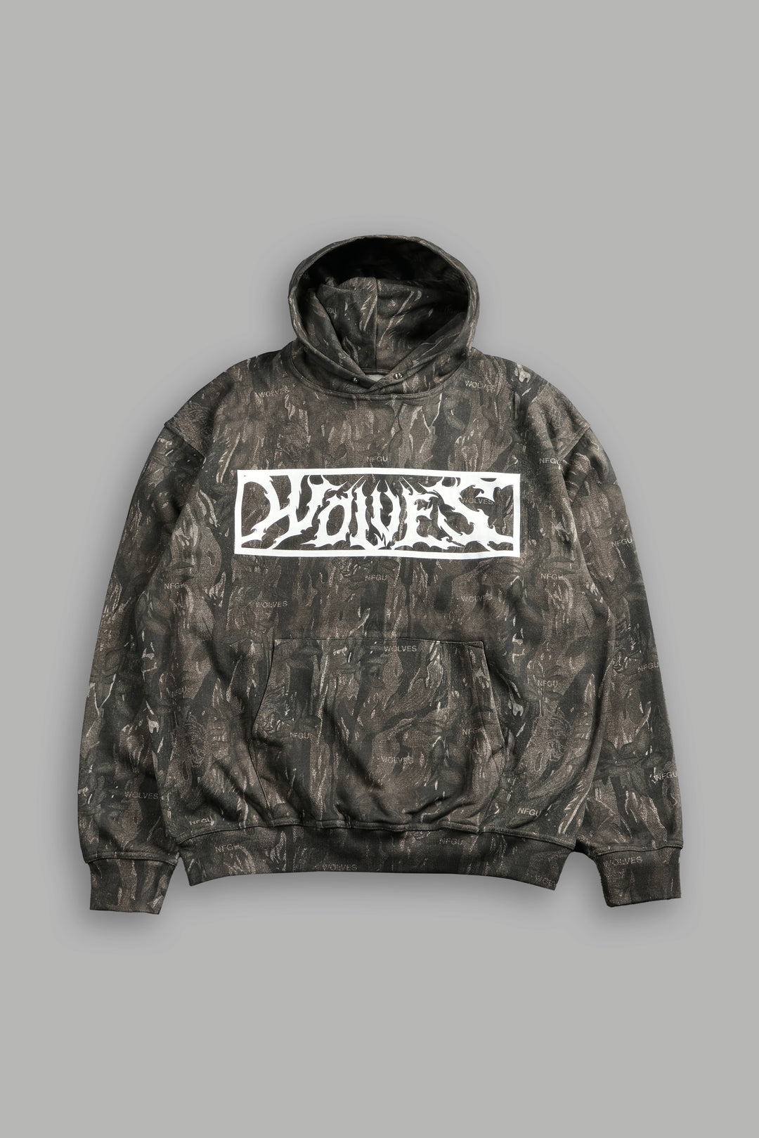 Midnight Wolves "Pierce" Hoodie in Vintage Norse Camo