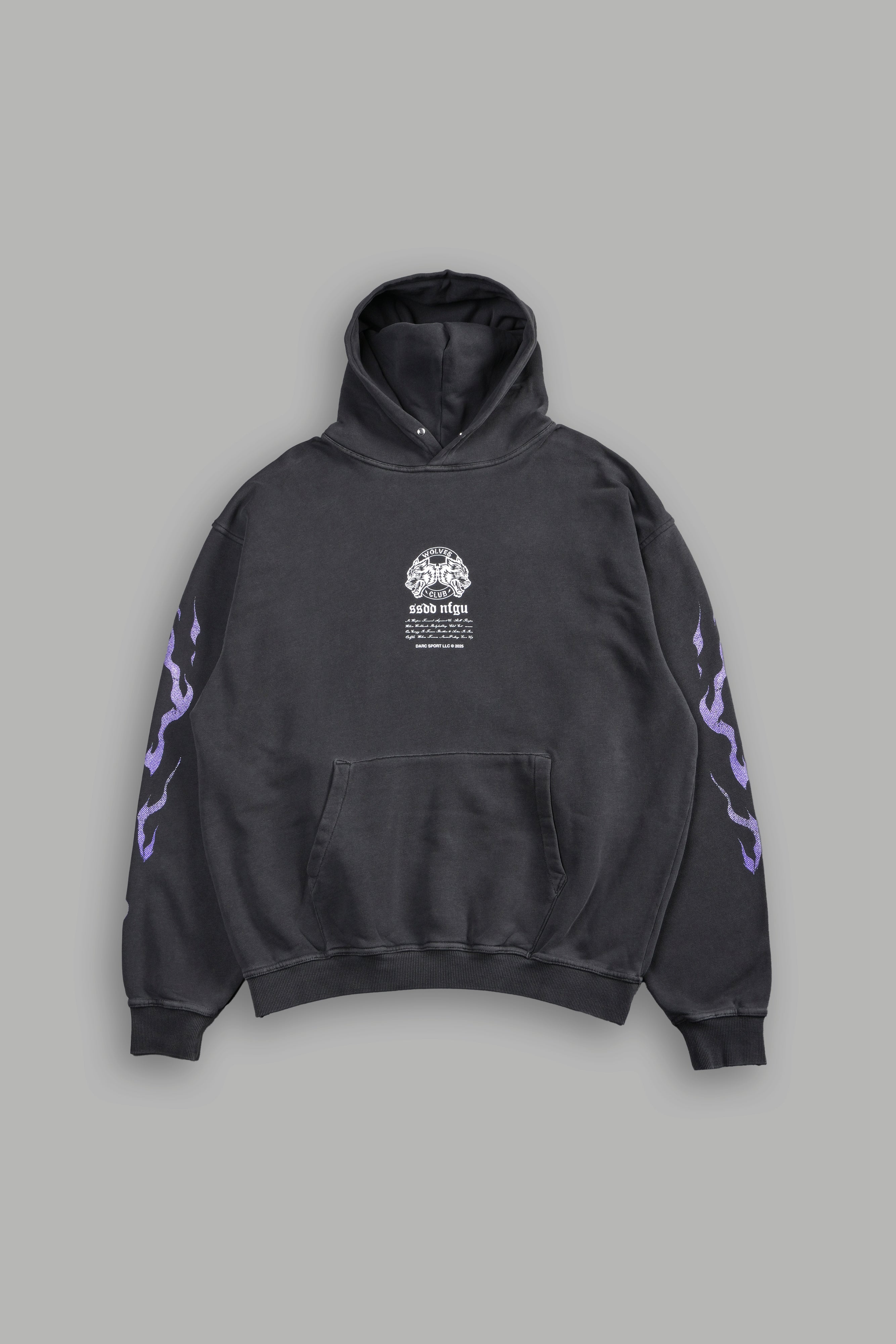 Death Face "Pierce" Hoodie in Wolf Gray