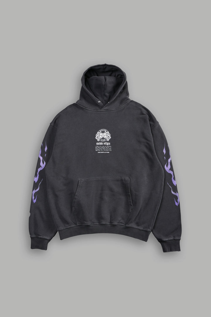Death Face "Pierce" Hoodie in Wolf Gray
