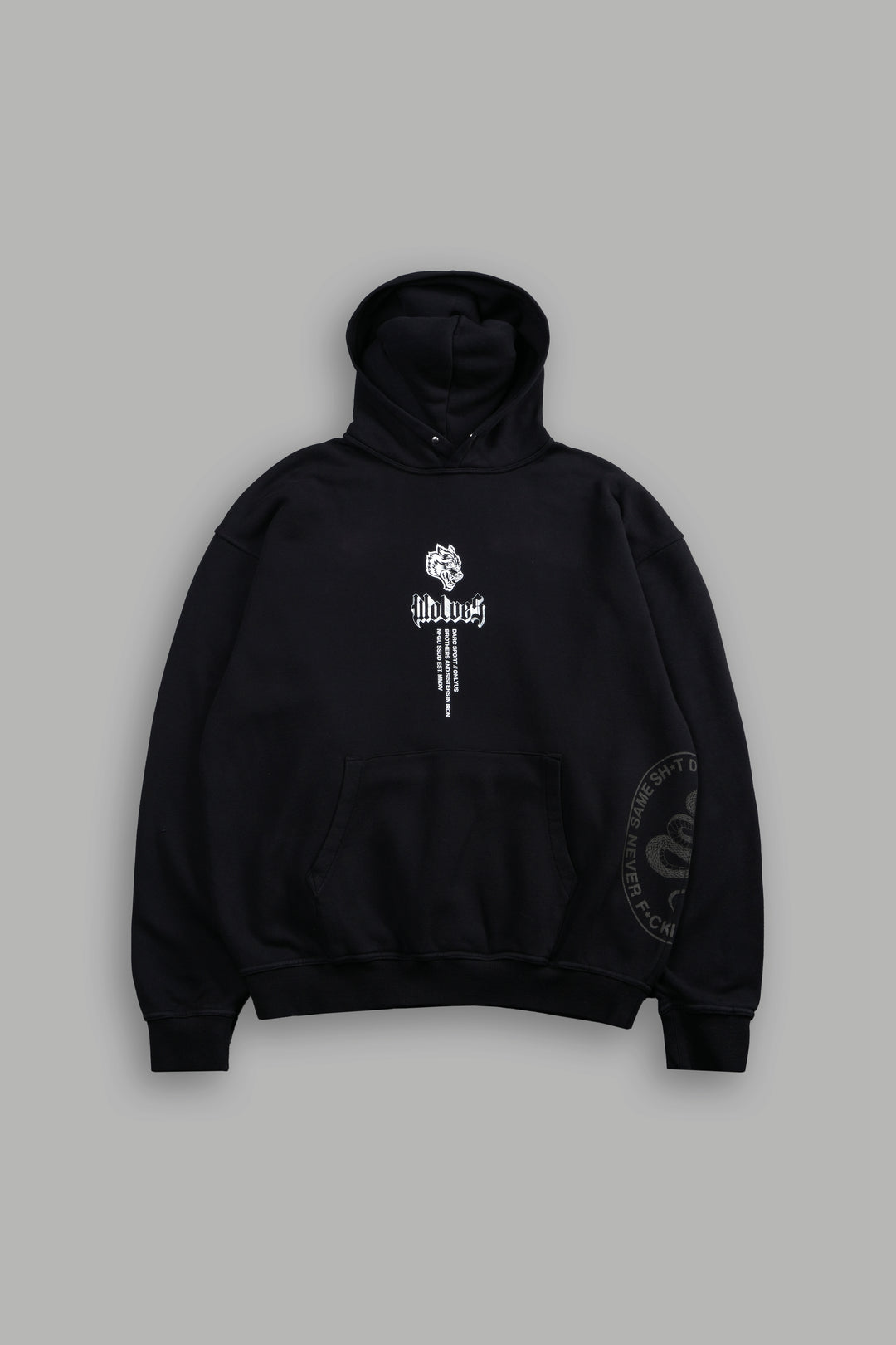 Free Will V2 Pierce Hoodie in Black