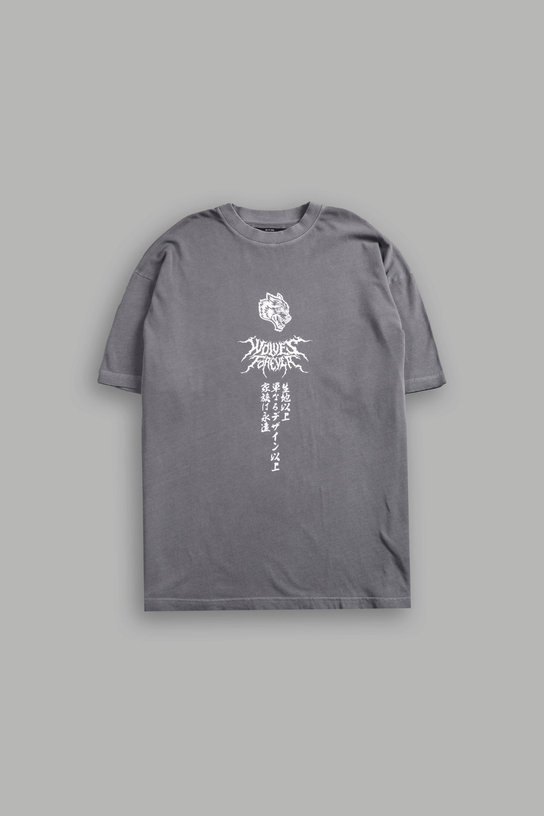 Demon Within "Premium" Oversized Tee in Dove Gray