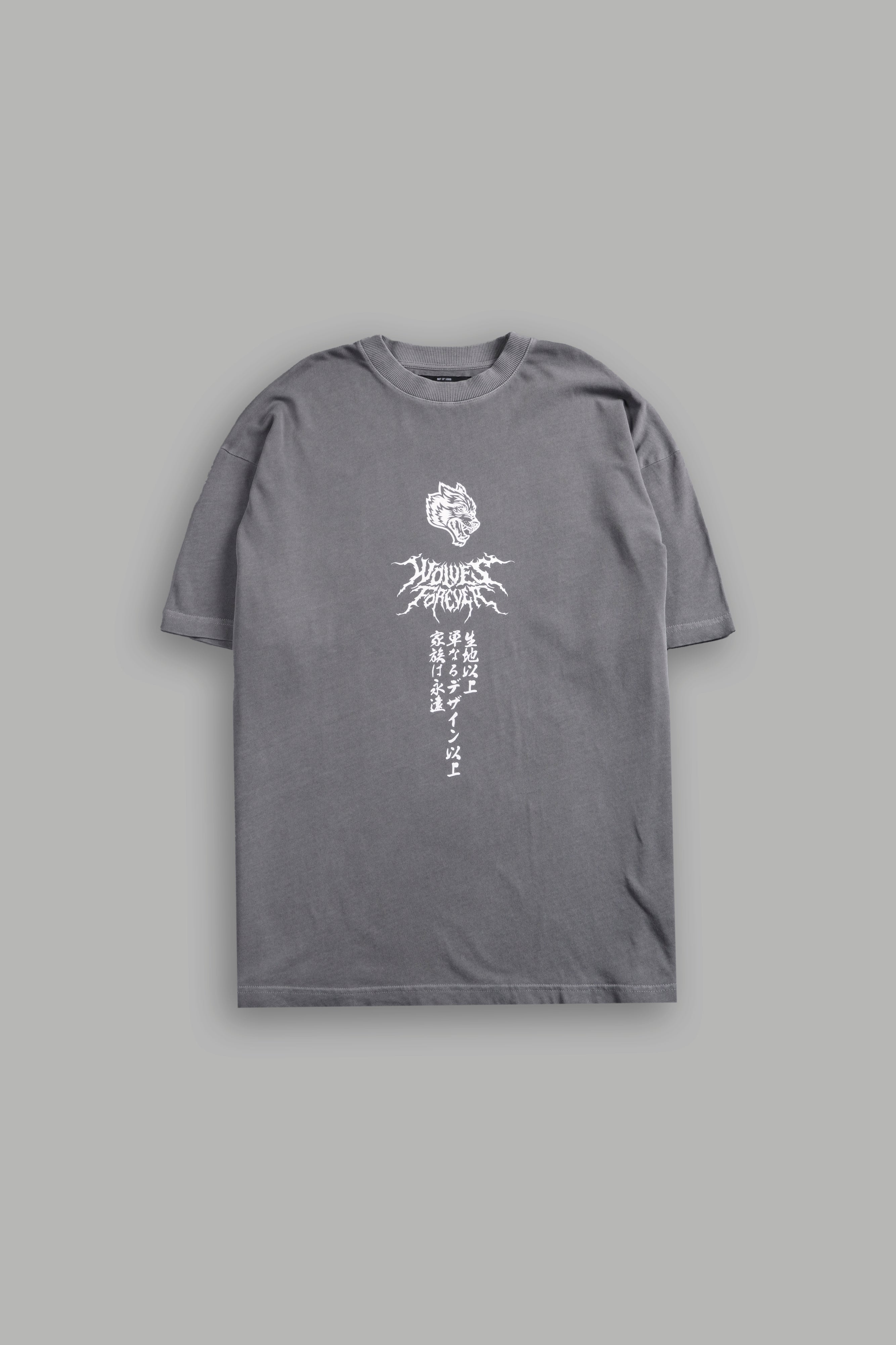 Demon Within "Premium" Oversized Tee in Dove Gray