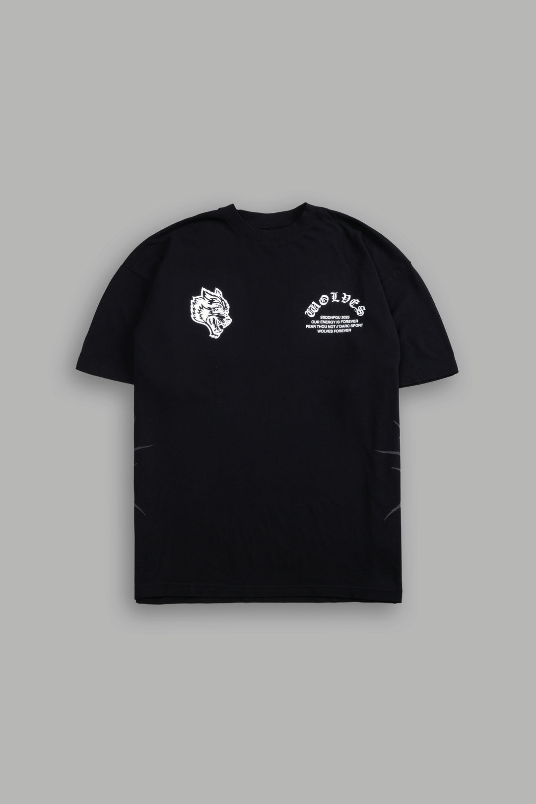 Darc Mori "Side By Side" Series Premium Oversized Tee in Black