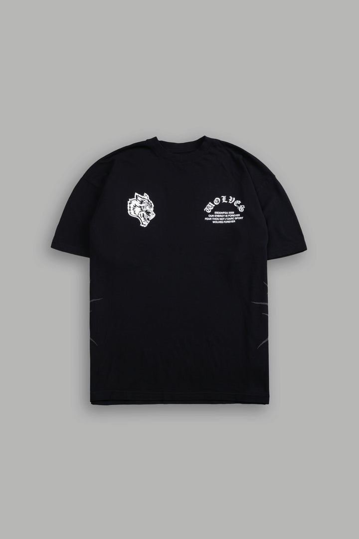 Darc Mori "Side By Side" Series Premium Oversized Tee in Black