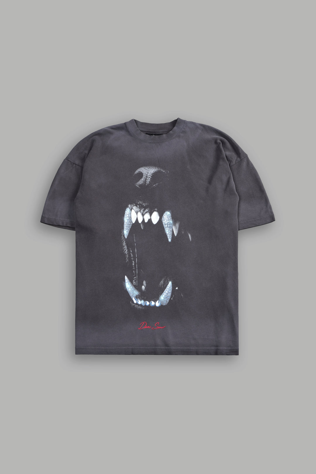 Blood Thirsty Future "Premium" Oversized Tee in Wolf Gray Drift Wash