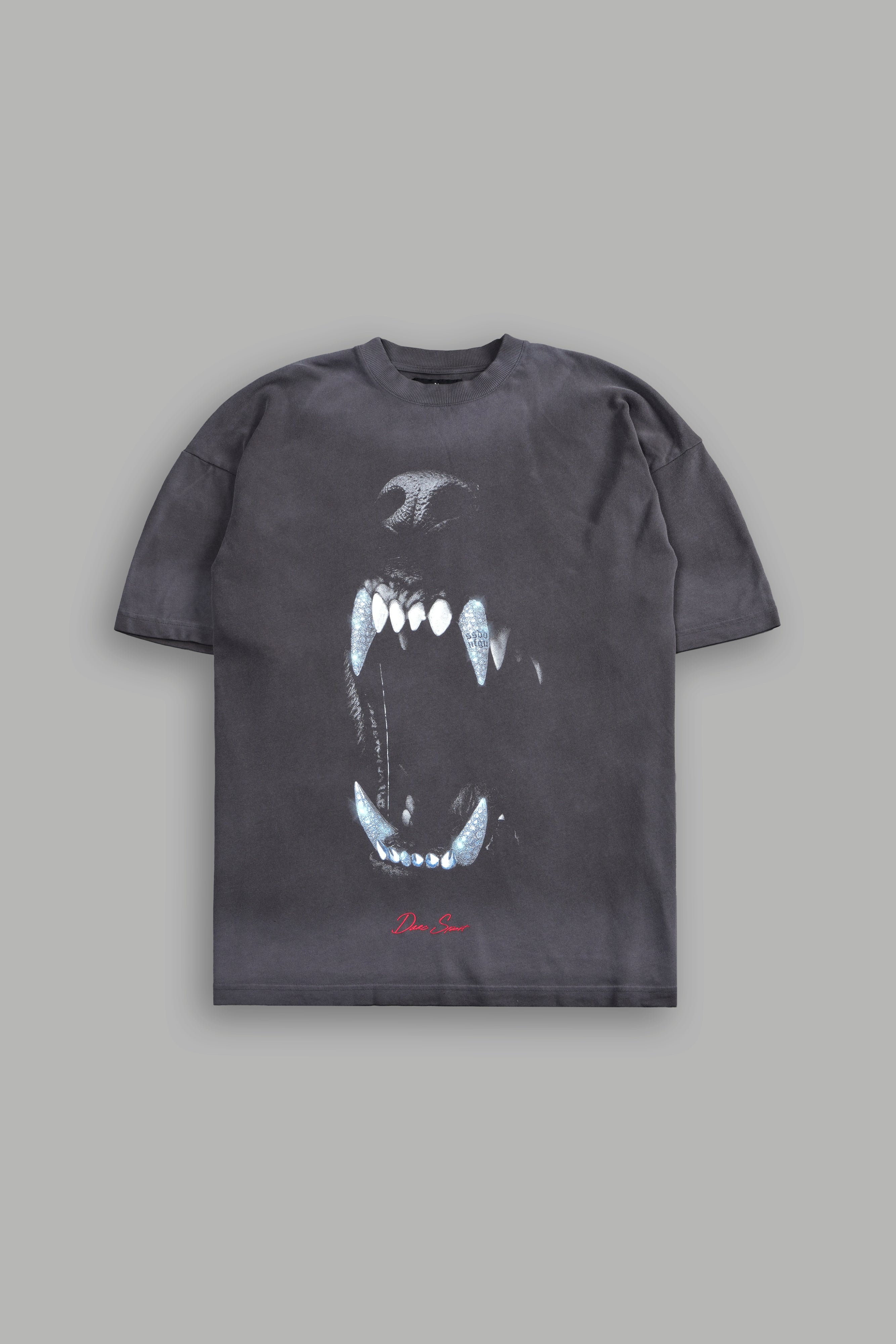 Blood Thirsty Future "Premium" Oversized Tee in Wolf Gray Drift Wash