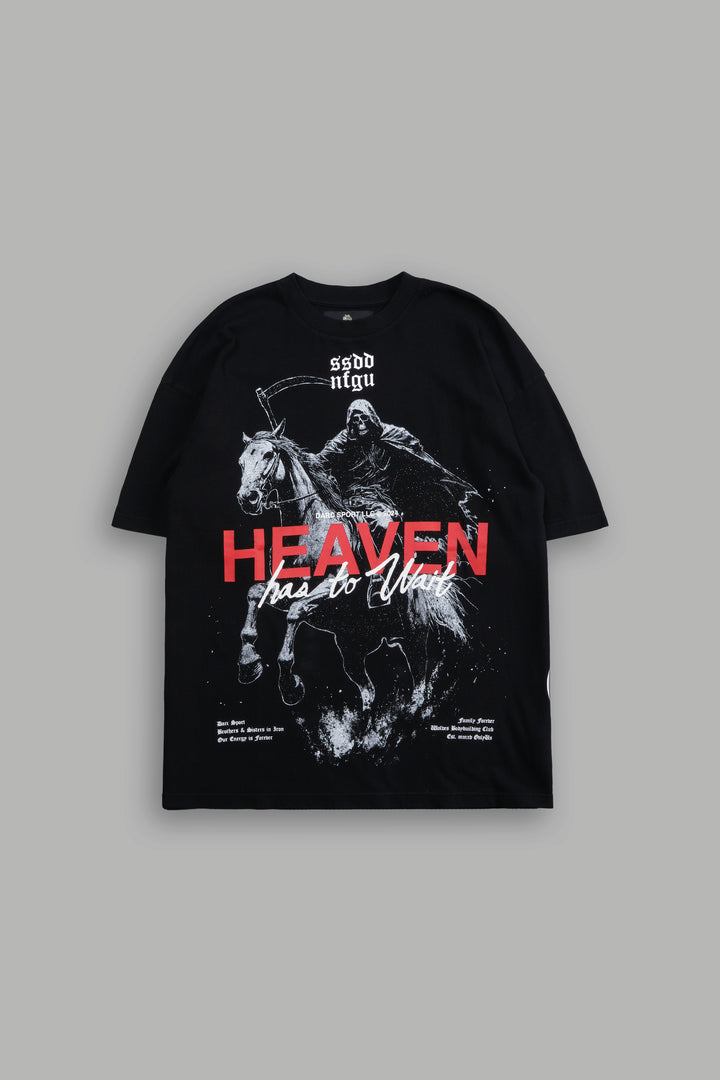 Ashen Horse "Premium" Oversized Tee in Black