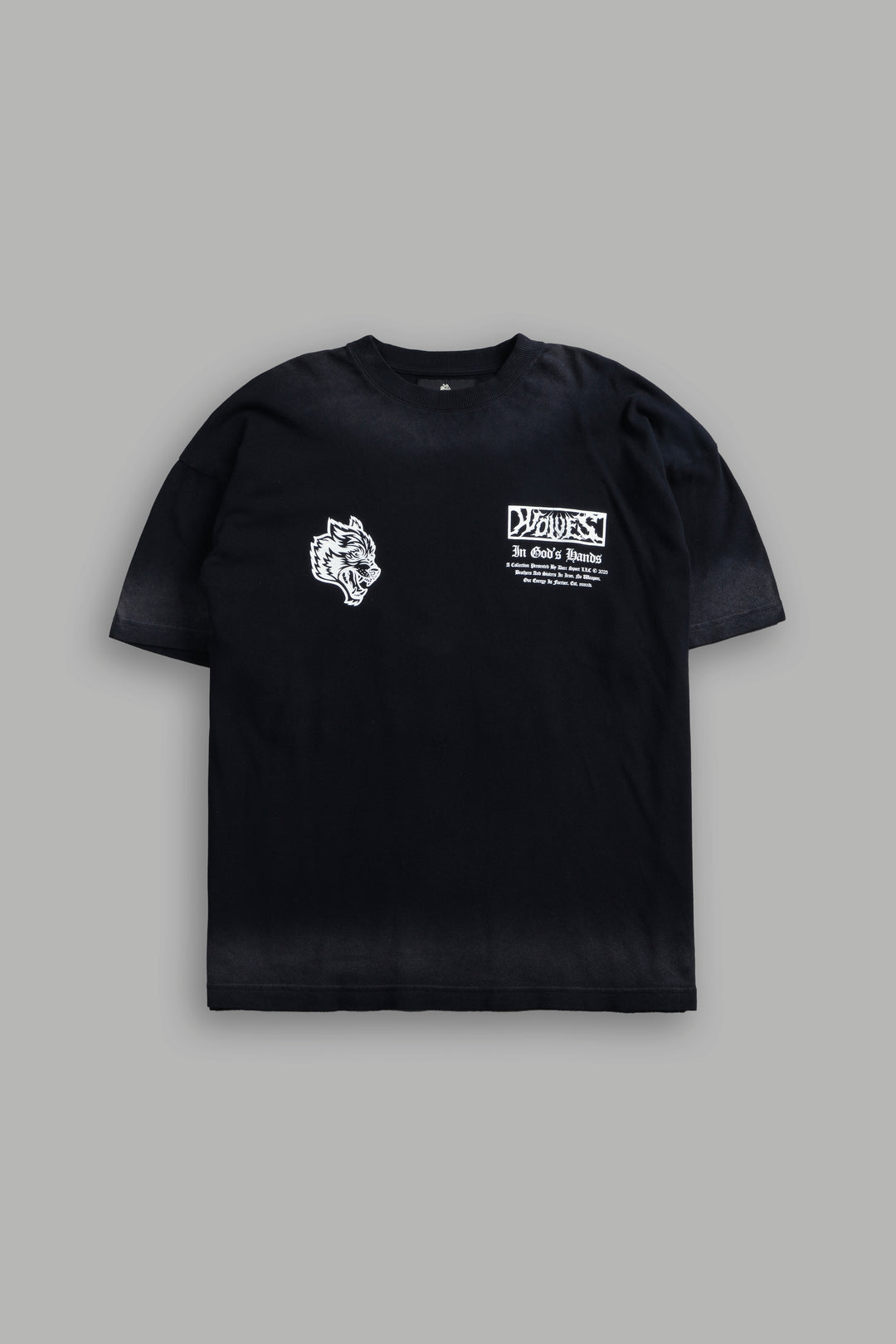 Midnight Horseman "Premium" Oversized Tee in Black Drift Wash
