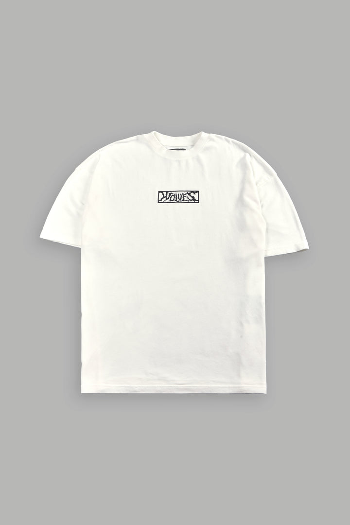 Dark Vigilante 1 Of 500 Premium Oversized Tee in Cream