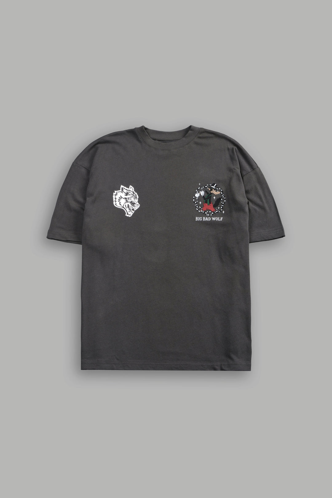Big Bad Wolf Forever Premium Oversized Tee in Wolf Gray