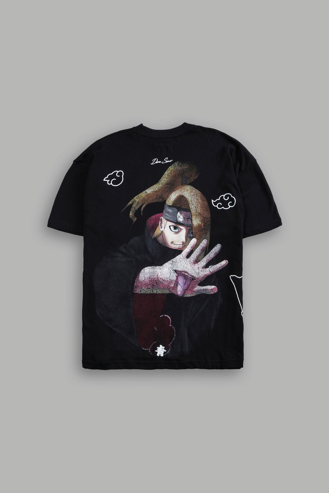 Deidara Akatsuki "Side By Side" Oversized Tee in Black