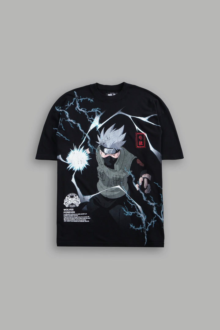 Shinobi Premium Oversized Tee in Black