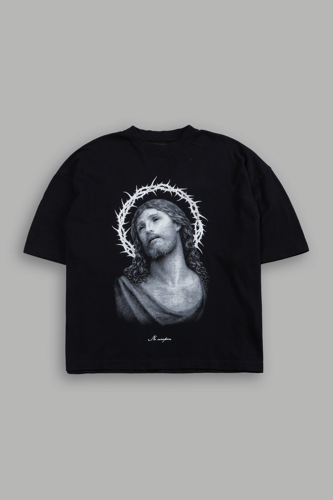 Crowned Premium "Box Cut" Tee Black