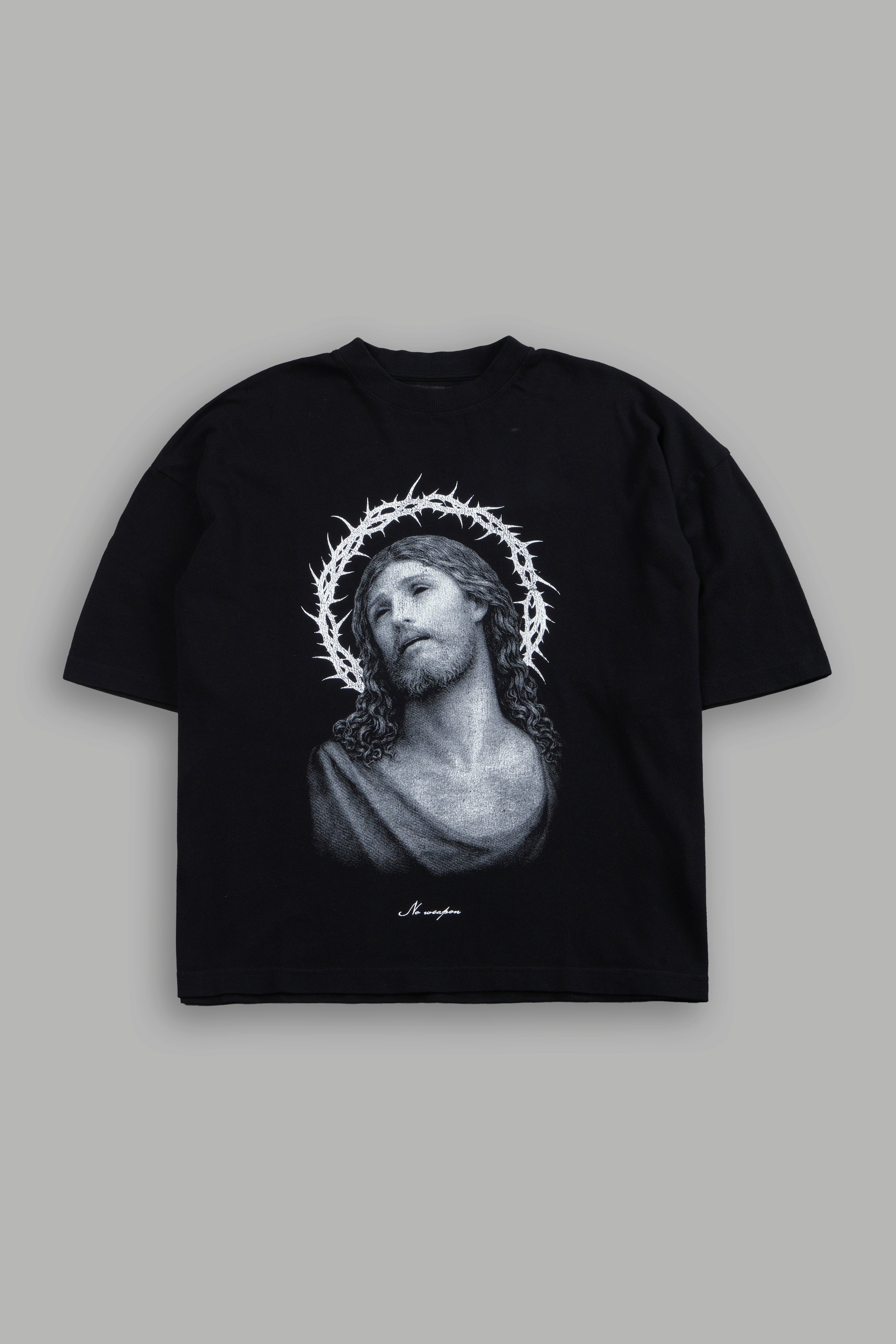 Crowned Premium "Box Cut" Tee Black