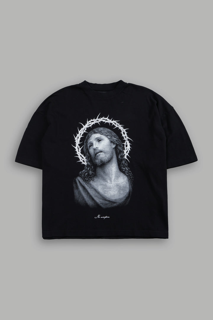 Crowned Premium "Box Cut" Tee Black