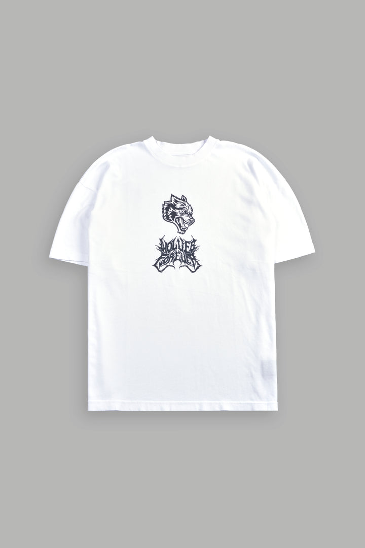 Metal Camo "Premium" Oversized Tee in White