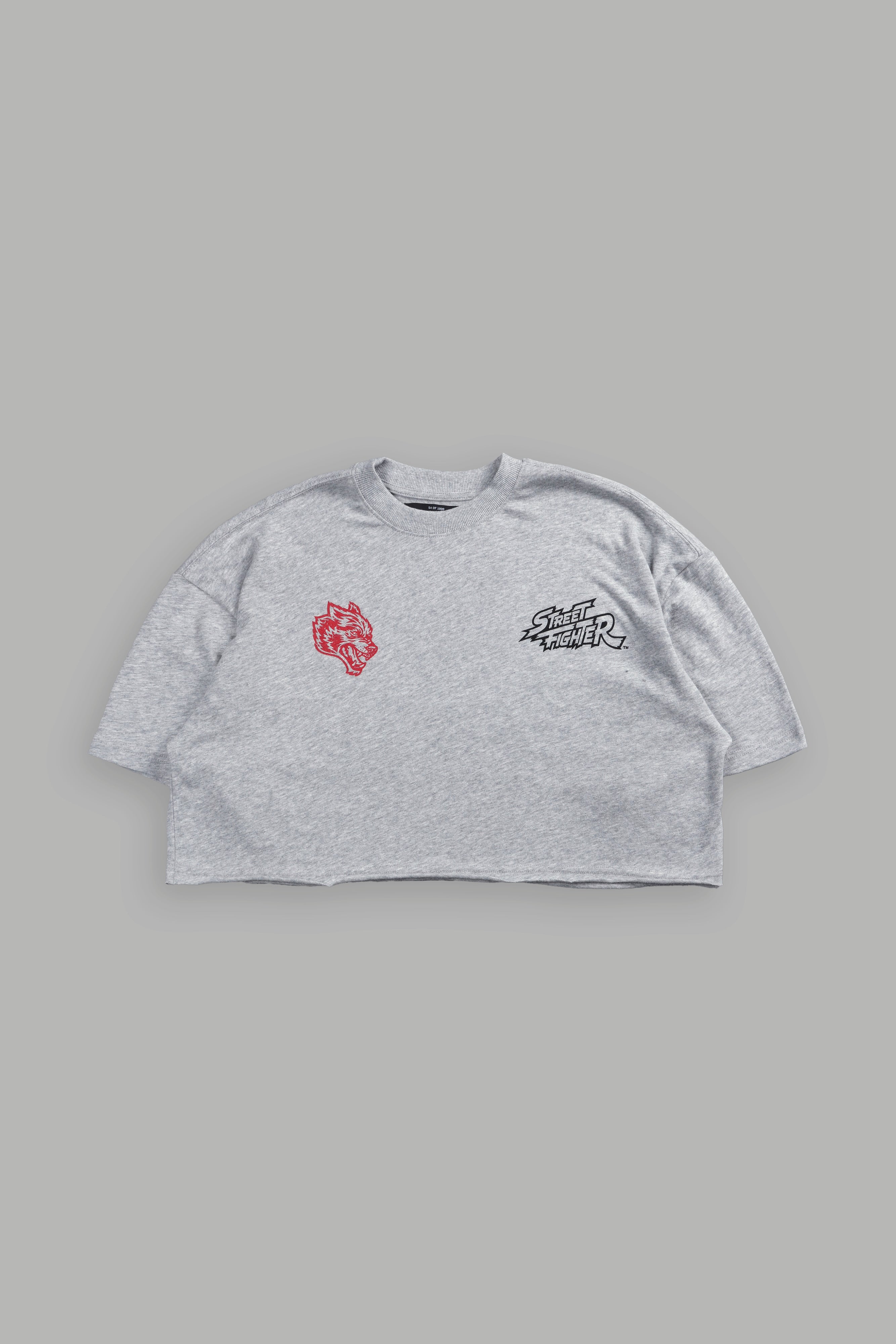 Stability "Premium" Oversized (Cropped) Tee in Light Athletic Gray