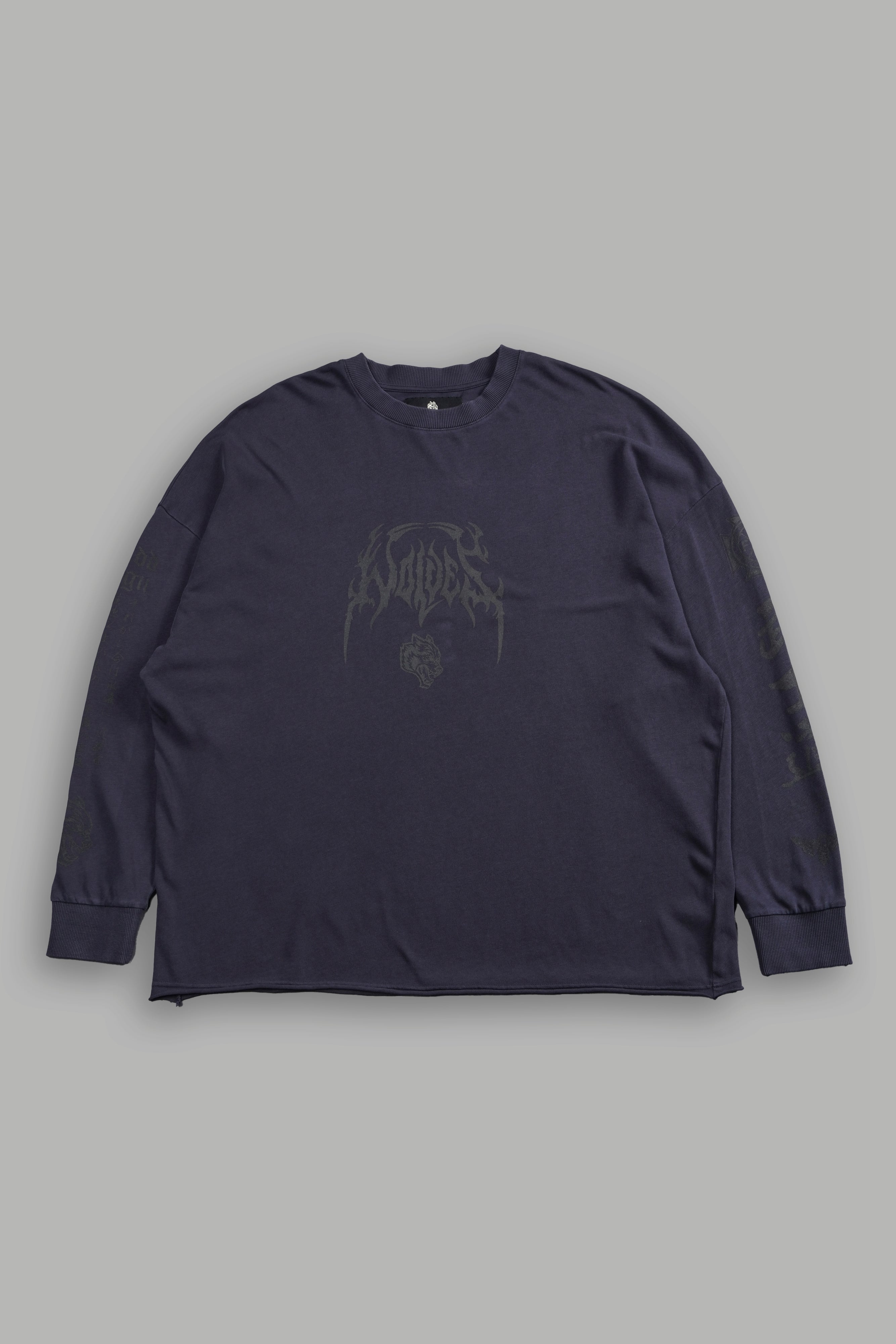 Ukiyo-e Premium "Box Cut" L/S Tee in Midnight Blue