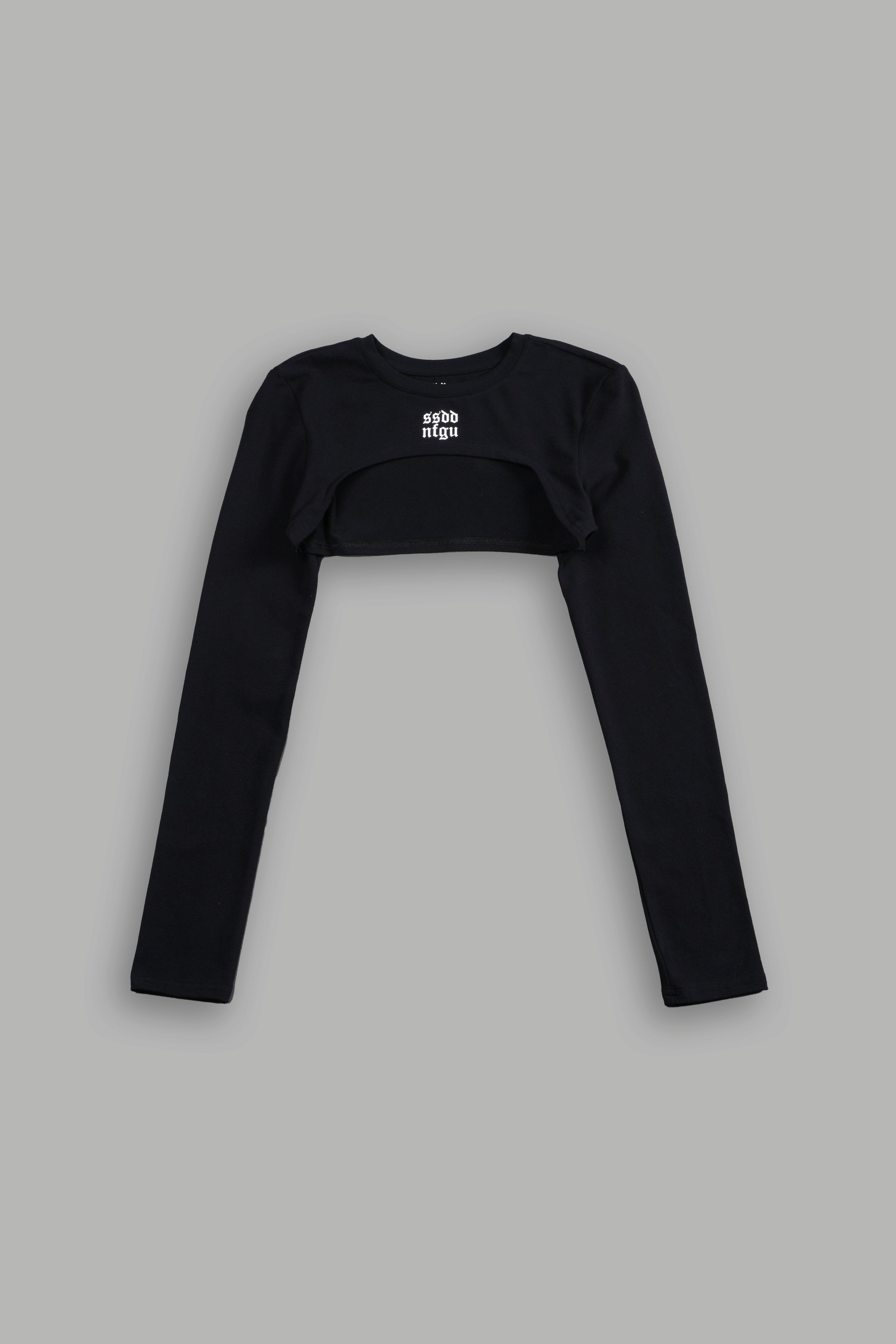 Ssddnfgu Wolf Elise Eden Pullover Shrug in Black