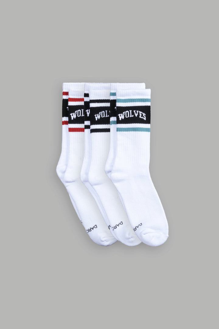 Loyalty Classic Socks (3 Pack) in Black/Terracotta Red/Mist