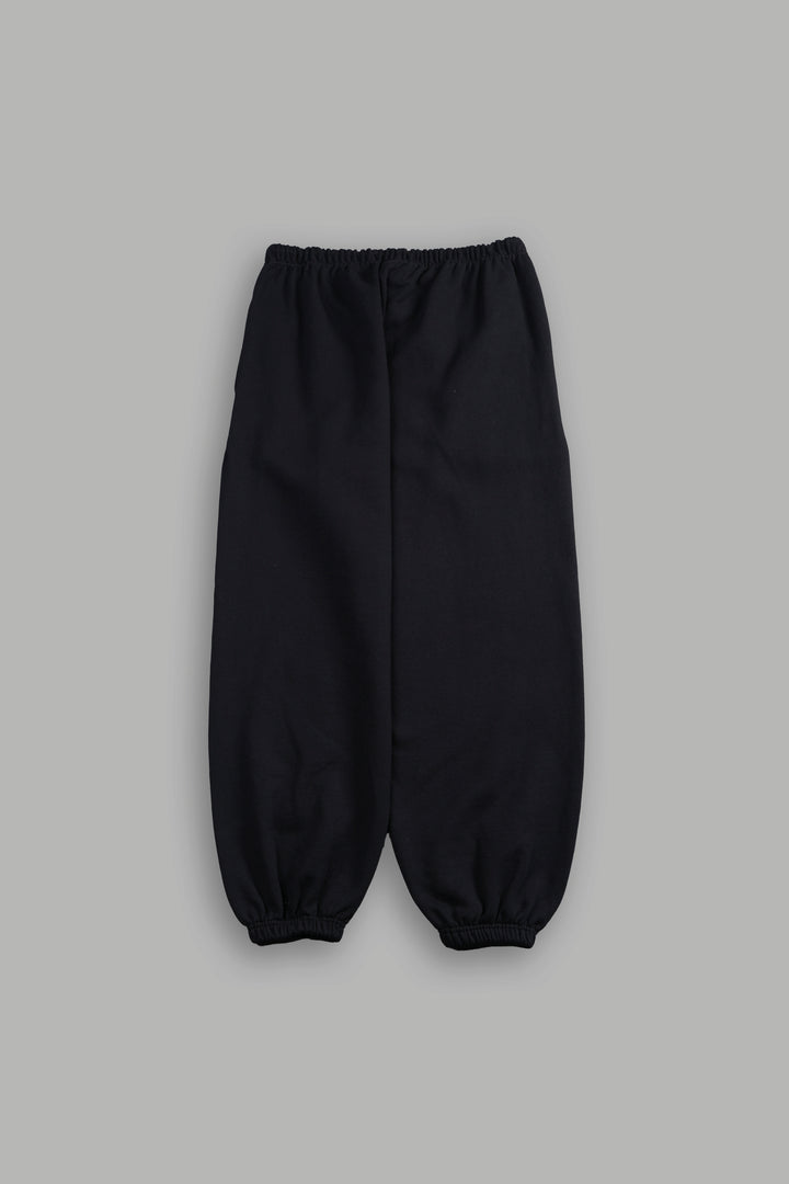 Dual Stud Lounger Sweat Pants in Black