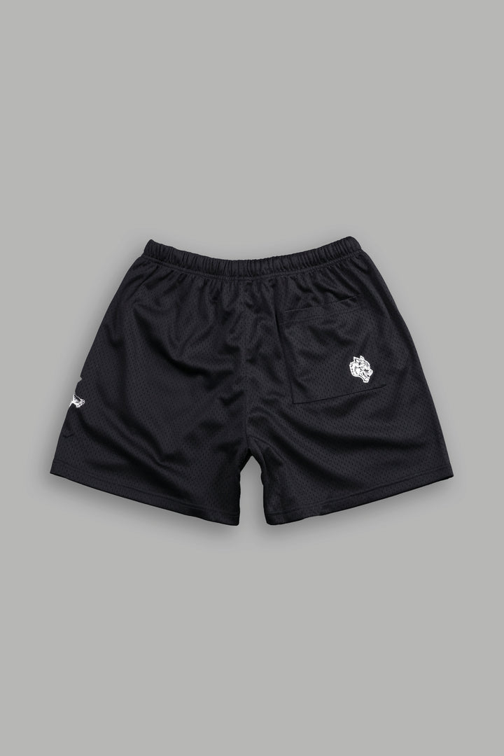 Guardian Cherub Mesh Shorts in Black