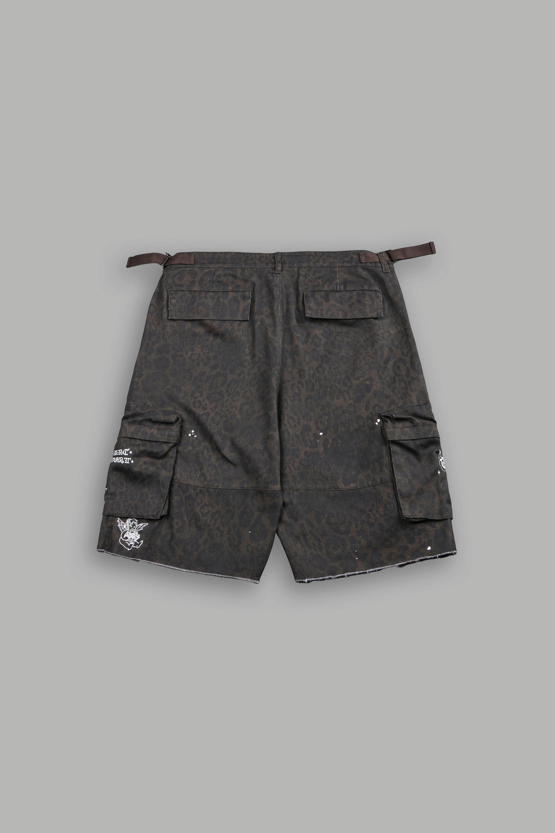 Darc Flash Duke Cargo Shorts in Darc Brown Leopard
