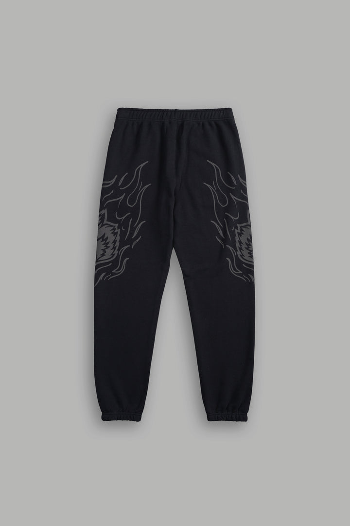 ONLYUS On Fire Post Lounge Sweats in Black