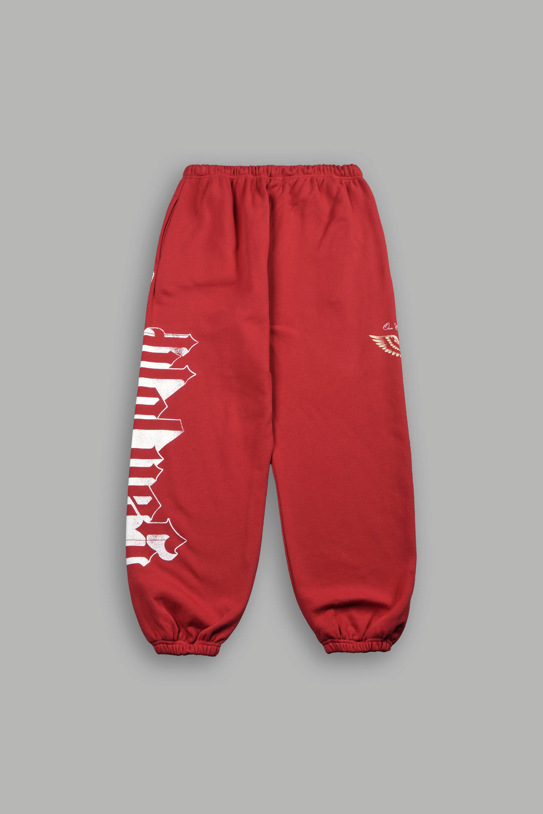 Free Will V2 Lightweight Lounger Sweat Pants in Roman Red