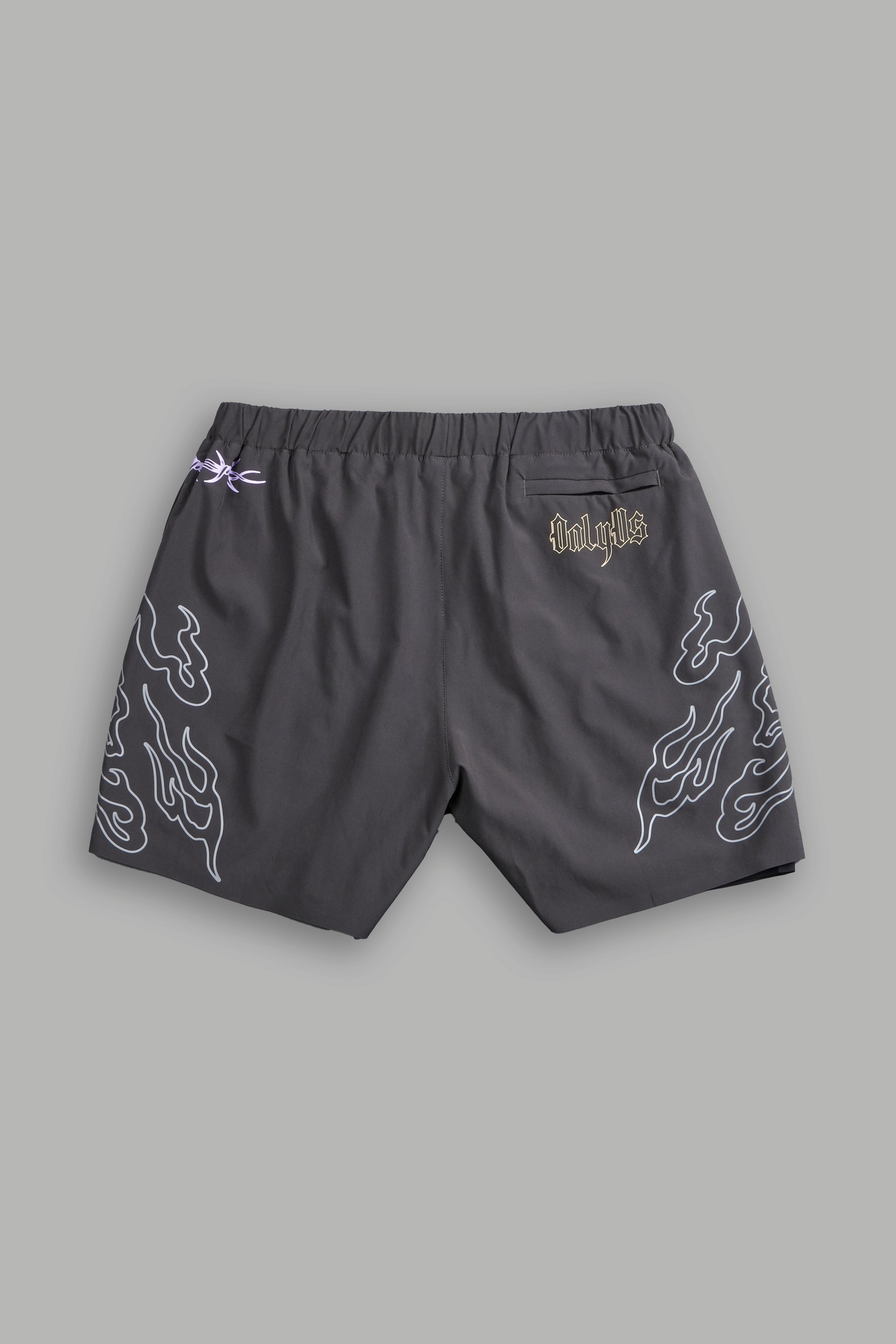 Live Or Die Compression Shorts in Wolf Gray